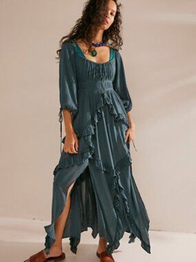 free people In Your Dreams Maxi in Balsam Teal XS (Price Firm)